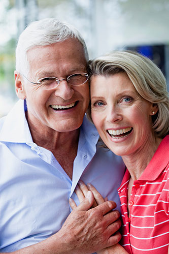 Clients Larry and Susan smiling together